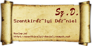 Szentkirályi Dániel névjegykártya