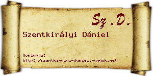 Szentkirályi Dániel névjegykártya